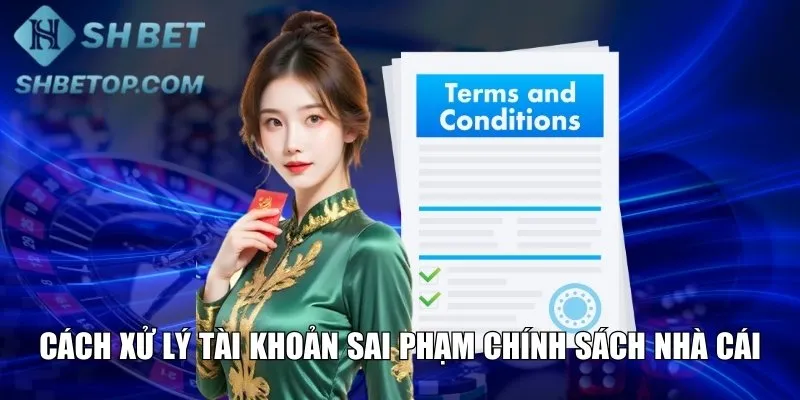 Cách xử lý tài khoản sai phạm chính sách nhà cái