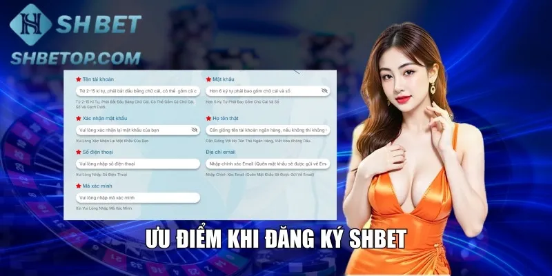 Ưu điểm khi đăng ký Shbet